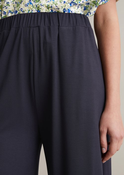 Wide jersey pants — Blue Depths