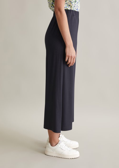 Wide jersey pants — Blue Depths
