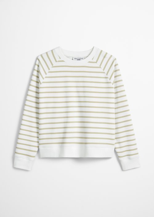 Regular striped sweatshirt — Light Green