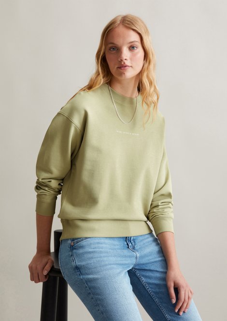 Marc O'Polo Oversized sweatshirt, Dames, groen, Xl, 100% Katoen