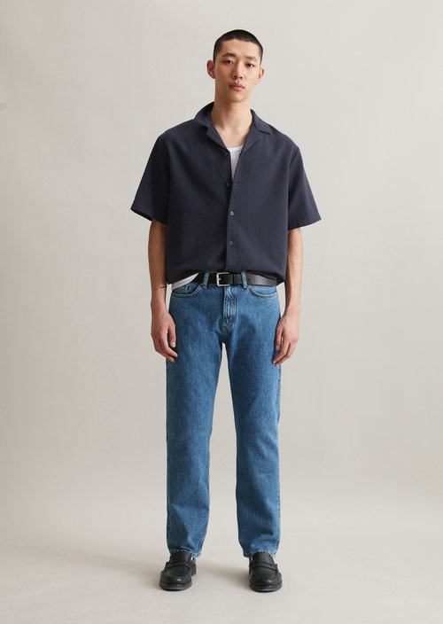 Regular short-sleeved shirt — True Navy