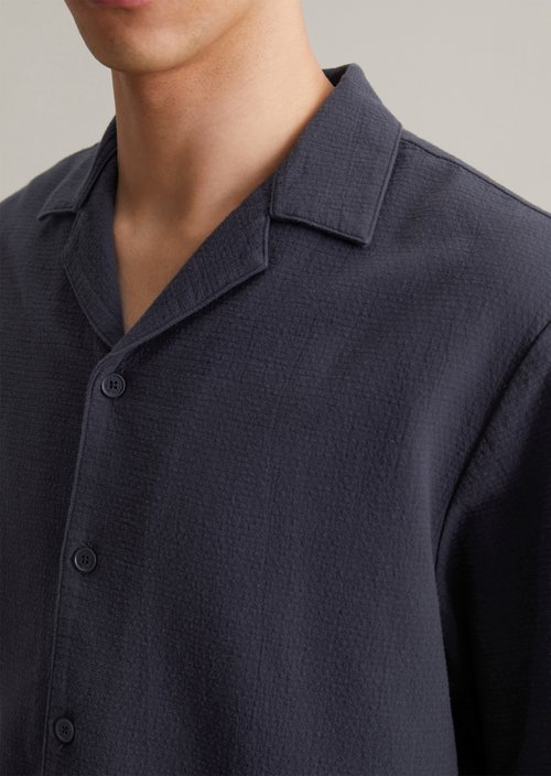 Regular short-sleeved shirt — True Navy