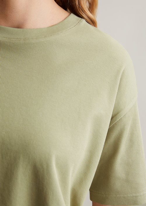 Oversize cropped T-shirt — Elm Green