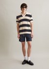 Marc O'Polo Korte broek regular, Heren, blauw, L, 53% Linnen, 47% Katoen