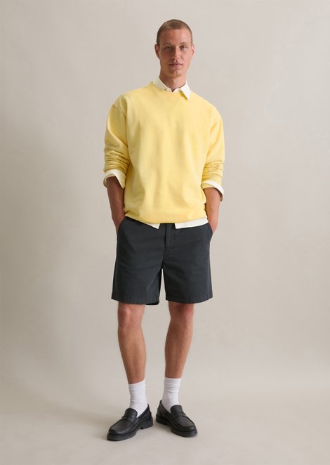Marc O'Polo Korte broek regular, Heren, blauw, L, 98% Katoen, 2% Elasthaan