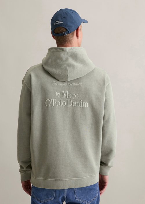 Relaxed logo hoodie — Grey Eternity