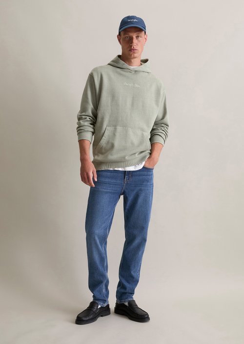 Relaxed logo hoodie — Grey Eternity