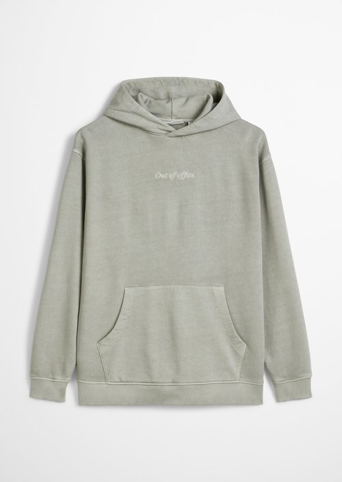 Relaxed logo hoodie — Grey Eternity