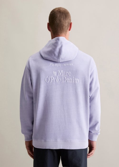 Relaxed logo hoodie — Lavender Mist