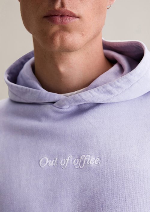 Relaxed logo hoodie — Lavender Mist