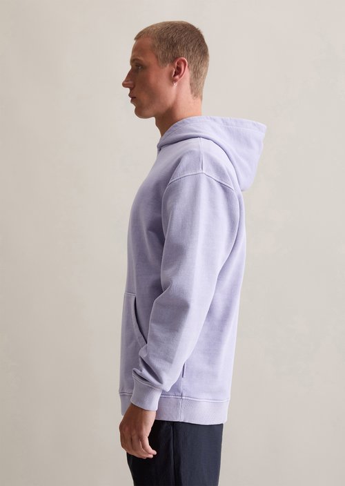 Relaxed logo hoodie — Lavender Mist