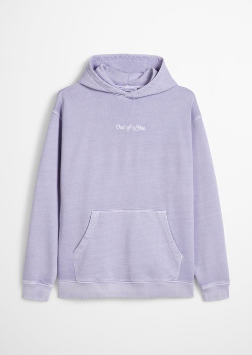 Relaxed logo hoodie — Lavender Mist