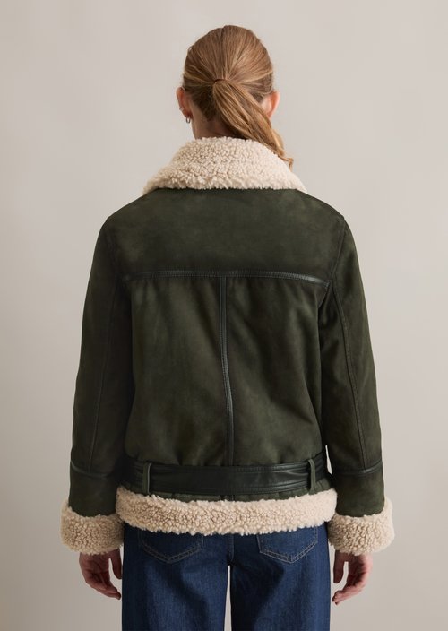 Suede jacket regular — Pineneedle