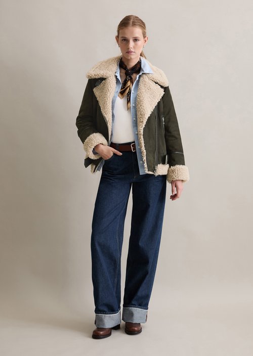 Suede jacket regular — Pineneedle