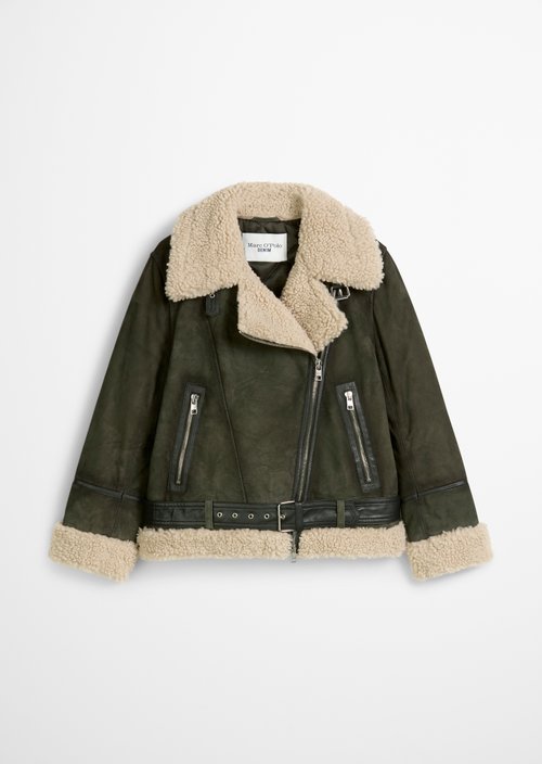 Suede jacket regular — Pineneedle