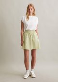 [JILLSTUART]★ Panel Detailed Cotton Blend Flared Skirt BGDK Classic Fit & Flare Cotton Pleated Skirt – Comfortable