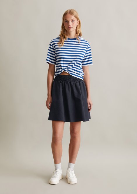 Marc O'Polo Uitlopende rok, Dames, blauw, M, 80% Katoen, 20% Polyamide
