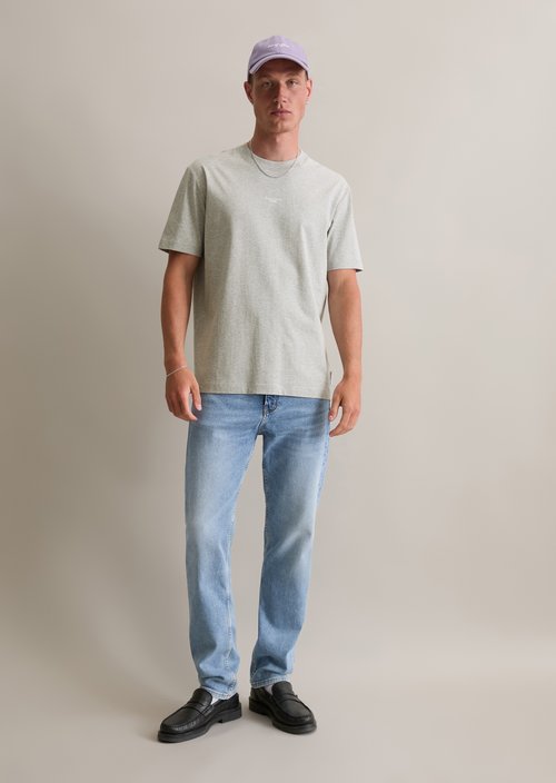 Relaxed T-shirt — Light Gravel Melange