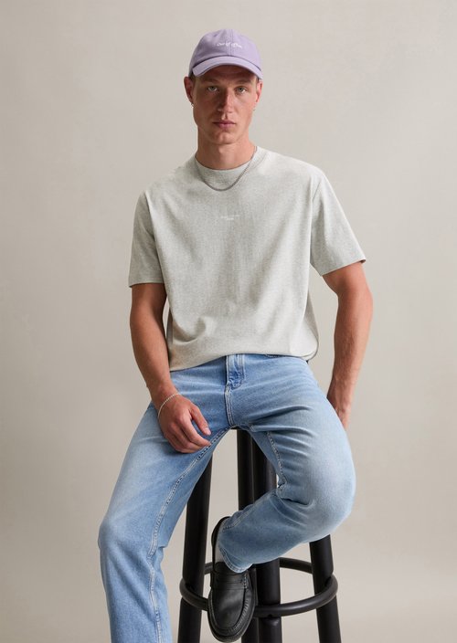 Relaxed T-shirt — Light Gravel Melange