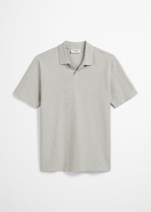 Polo shirt jersey regular — Light Gravel Melange