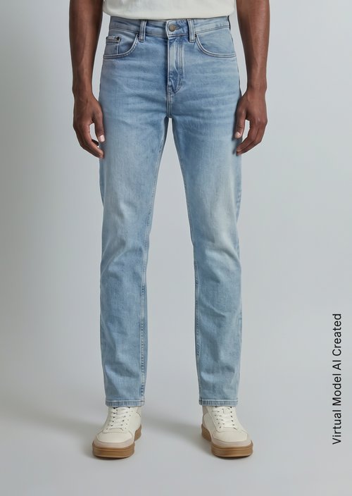 Jeans model Linus slim tapered — Bright Blue