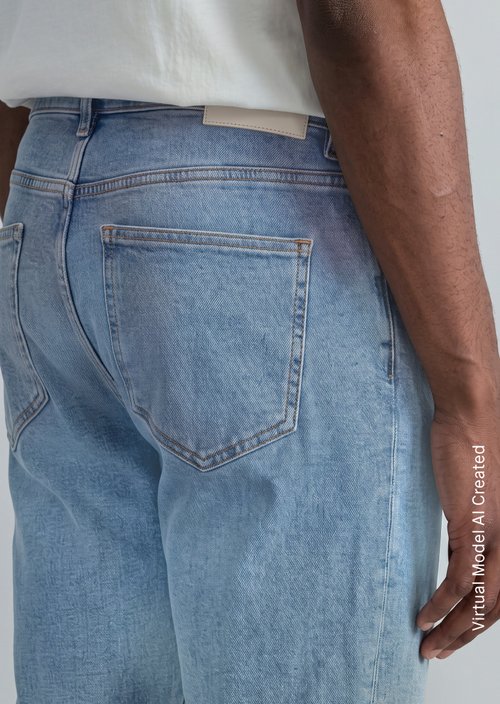 Jeans model Linus slim tapered — Bright Blue