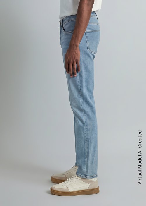 Jeans model Linus slim tapered — Bright Blue