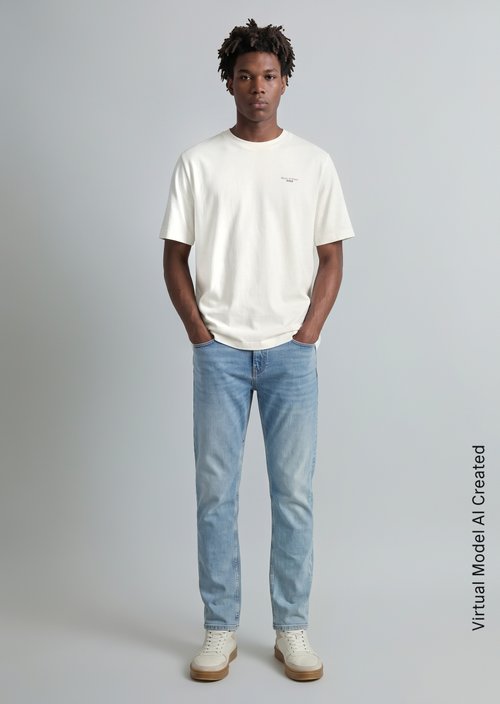 Jeans model Linus slim tapered — Bright Blue