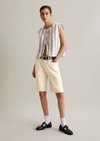 Marc O'Polo Regular gestreept gilet, Dames, wit, L, 100% Katoen