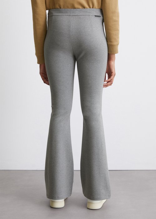 Jersey pants bootcut — Dark Shadow Melange