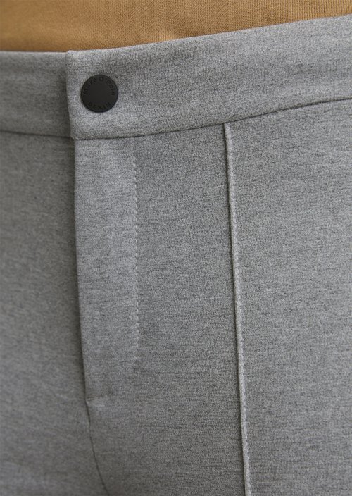Jersey pants bootcut — Dark Shadow Melange