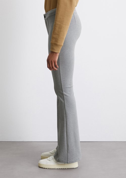 Jersey pants bootcut — Dark Shadow Melange
