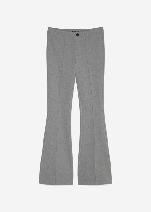 Jersey pants bootcut — Dark Shadow Melange