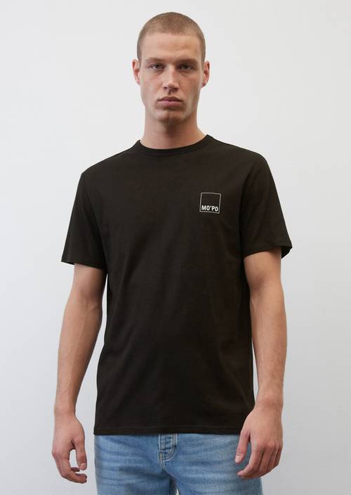 T-shirt basique classique Black en vue de face