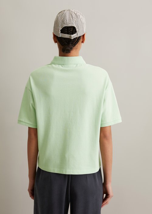 Short sleeve polo shirt wide — Mint Mist