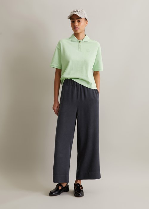 Short sleeve polo shirt wide — Mint Mist