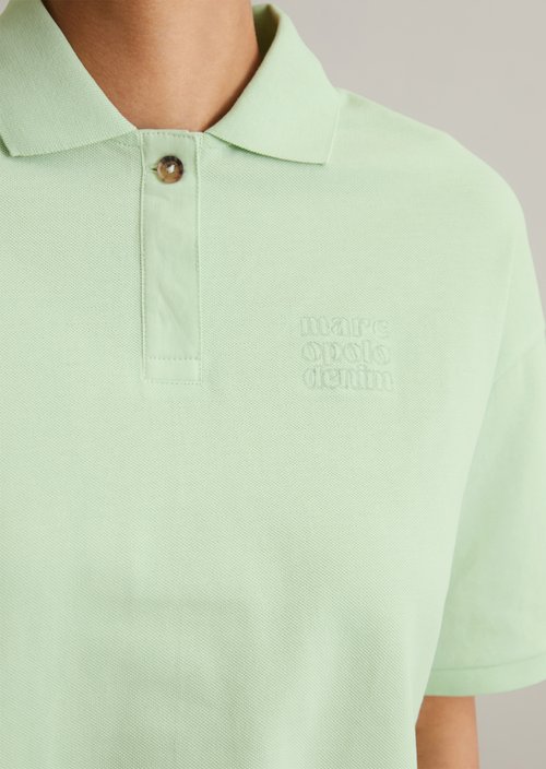 Short sleeve polo shirt wide — Mint Mist