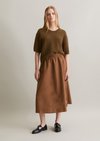 Marc O'Polo Rock relaxed, Damen, Melted Chocolate, S, 53% Leinen, 47% Baumwolle