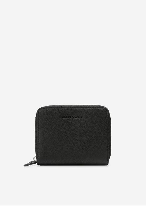 Zipper-Geldbörse Black in Frontalansicht