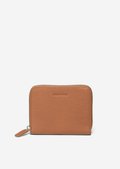 MARI　本革 Zip purse made of high-quality leather material - brown | Basics