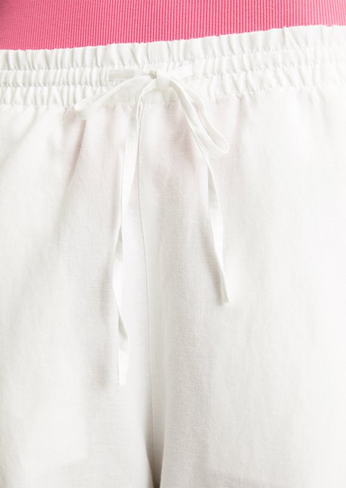 Relaxed slip pants — Silky White