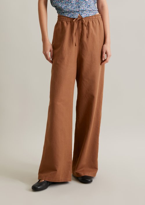 Relaxed slip pants — Melted Chocolate