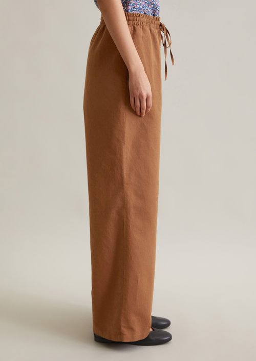 Relaxed slip pants — Melted Chocolate