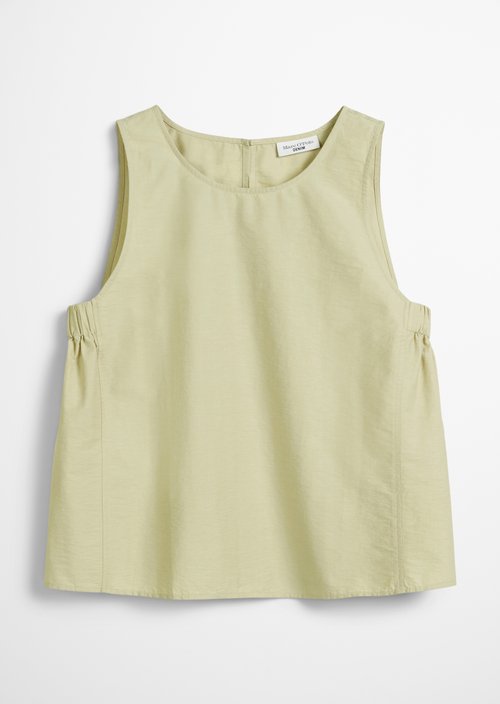 Regular cropped blouse top — Elm Green
