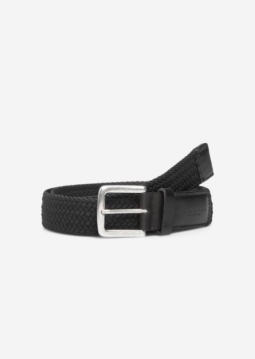 Ceinture tressée Black en vue de face