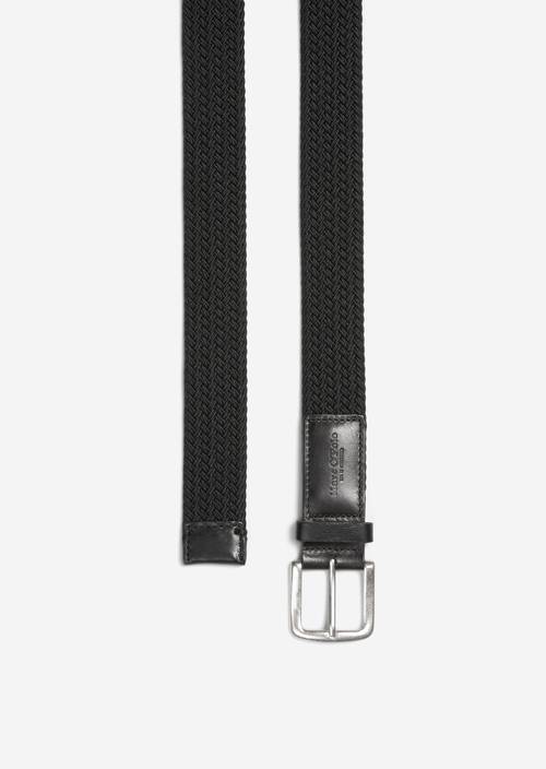 Ceinture tressée Black en vue détaillée