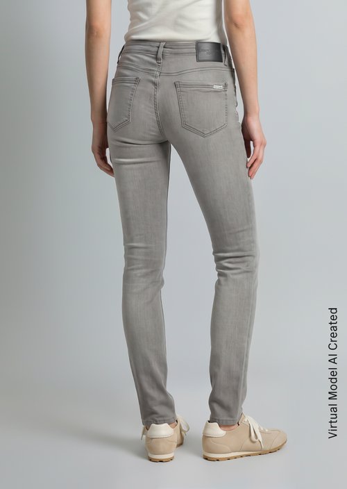 Jeans model Alva slim — Light Grey (alternate view)