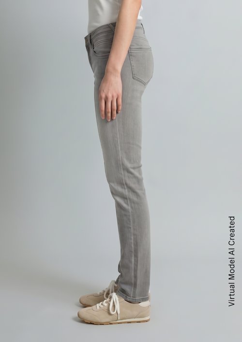 Jeans model Alva slim — Light Grey