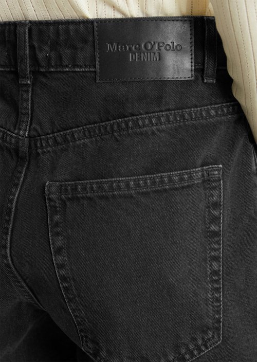 Jean shorts model Auri shaped flared — Black