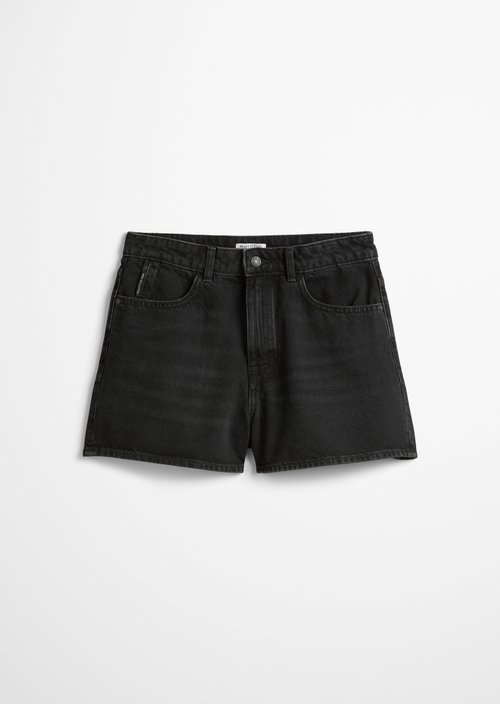 Jean shorts model Auri shaped flared — Black